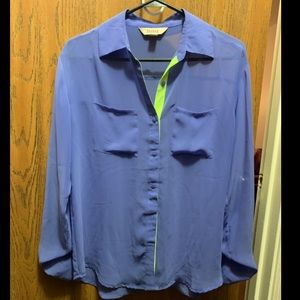 Long sleeve button up top
